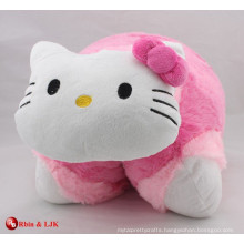 custom promotional lovely plush toy cat cushion